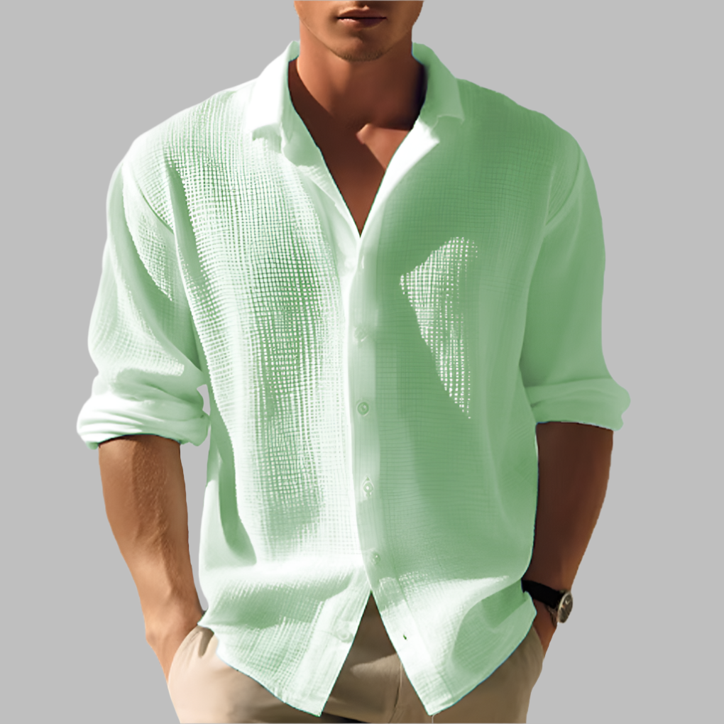 Men's Casual Shirt with Long Sleeves