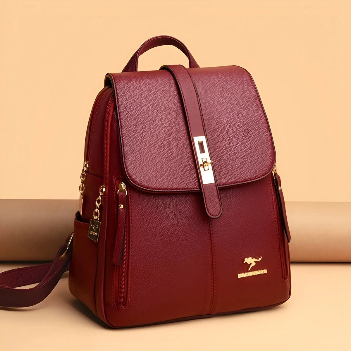 Women's Backpack with Leather Finish