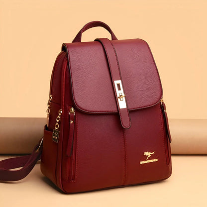 Women's Backpack with Leather Finish