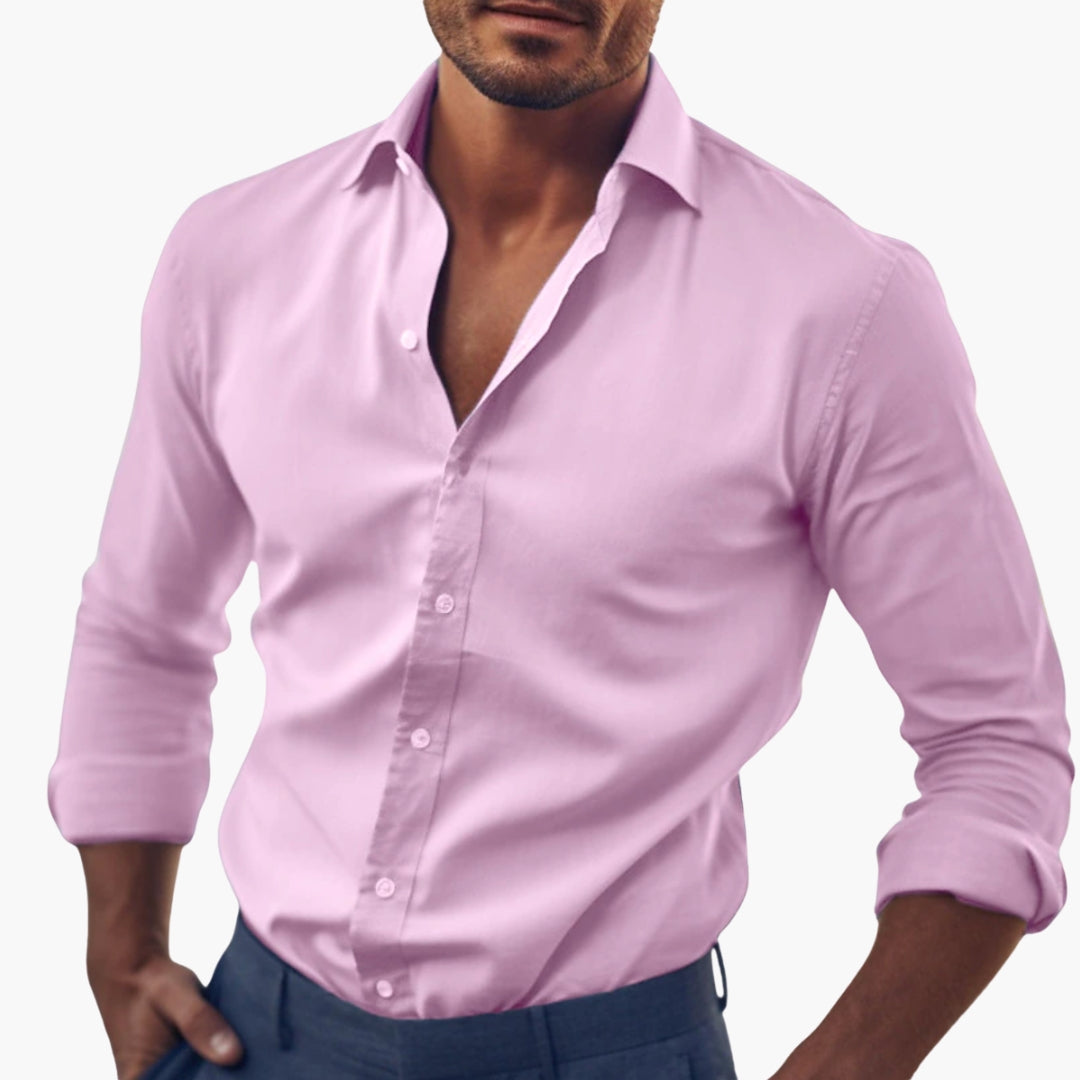 Men's Formal Shirt with Button Placket