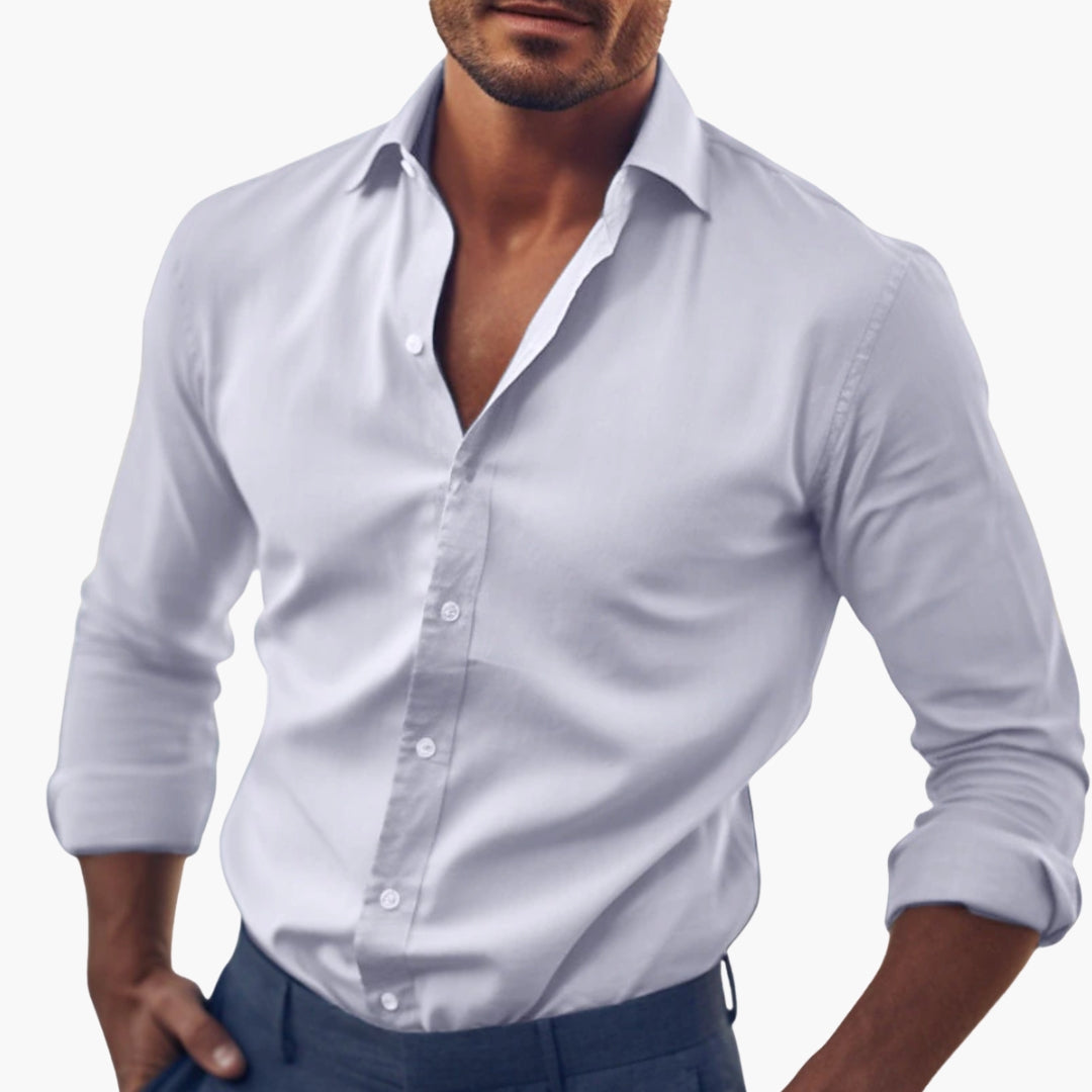 Men's Formal Shirt with Button Placket
