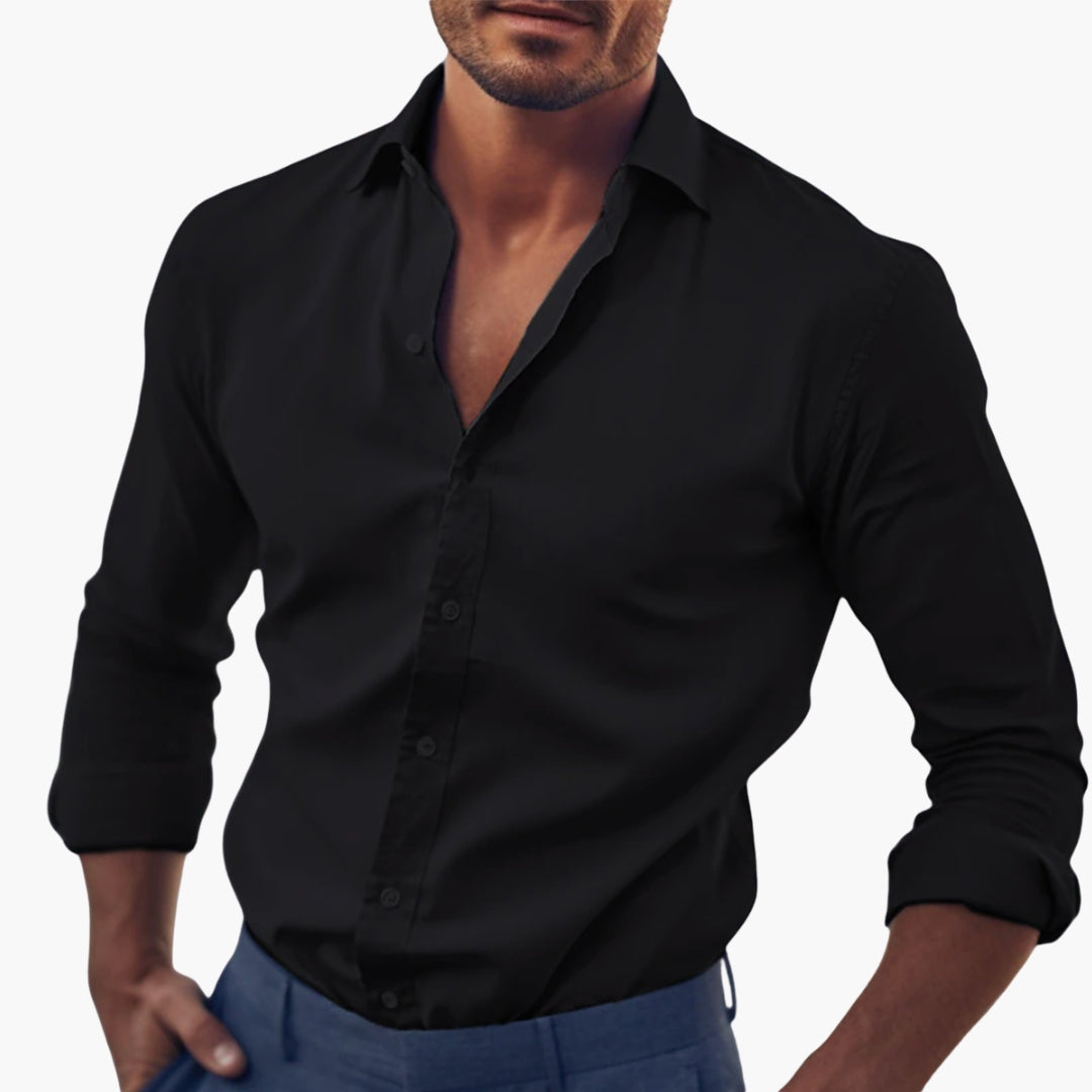 Men's Formal Shirt with Button Placket
