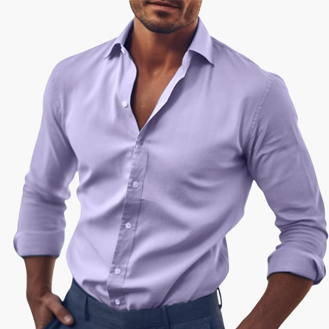 Men's Formal Shirt with Button Placket