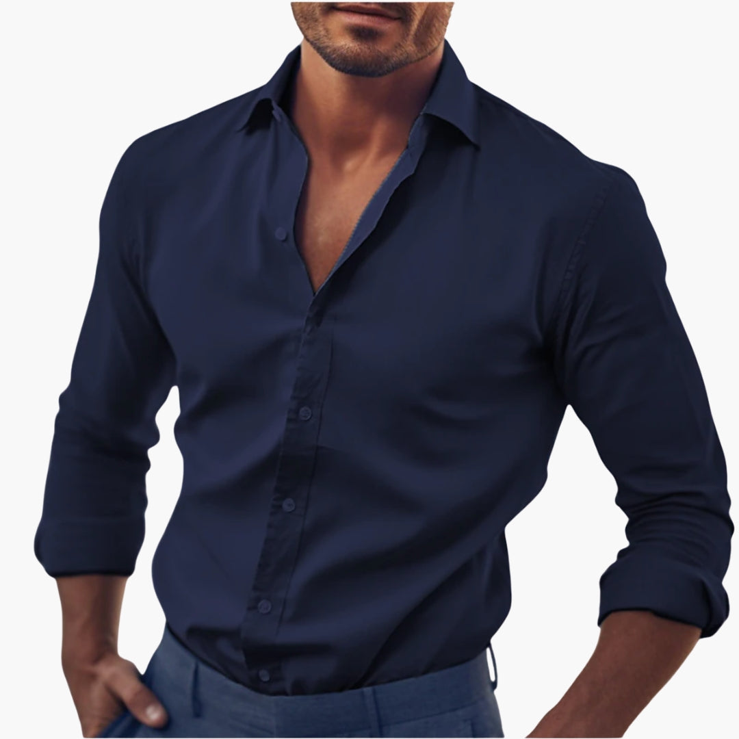Men's Formal Shirt with Button Placket