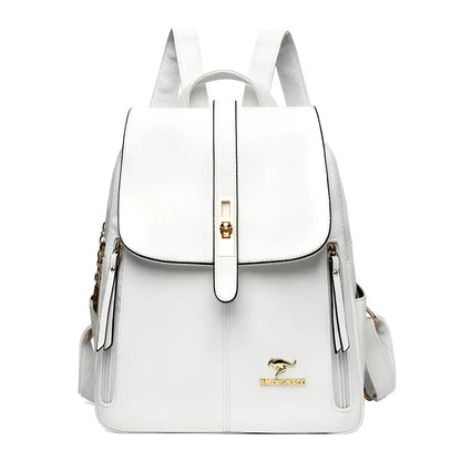 Women's Backpack with Leather Finish