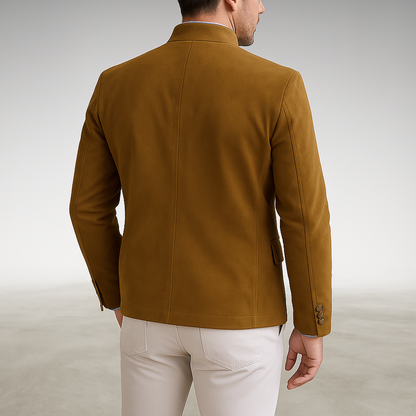 Men's Business Blazer with Notch Lapels