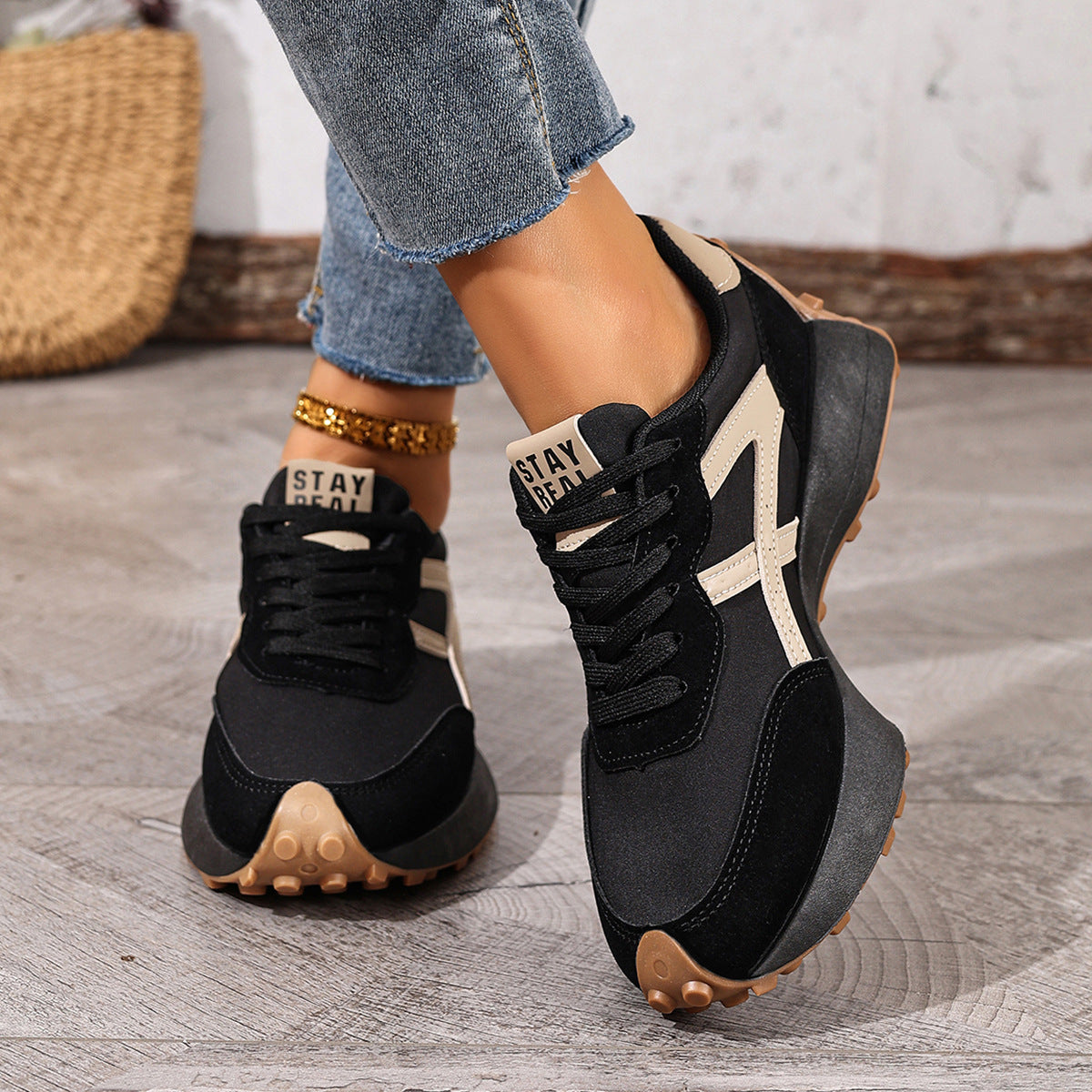 Women's Walking Trainers with Cushioned Sole
