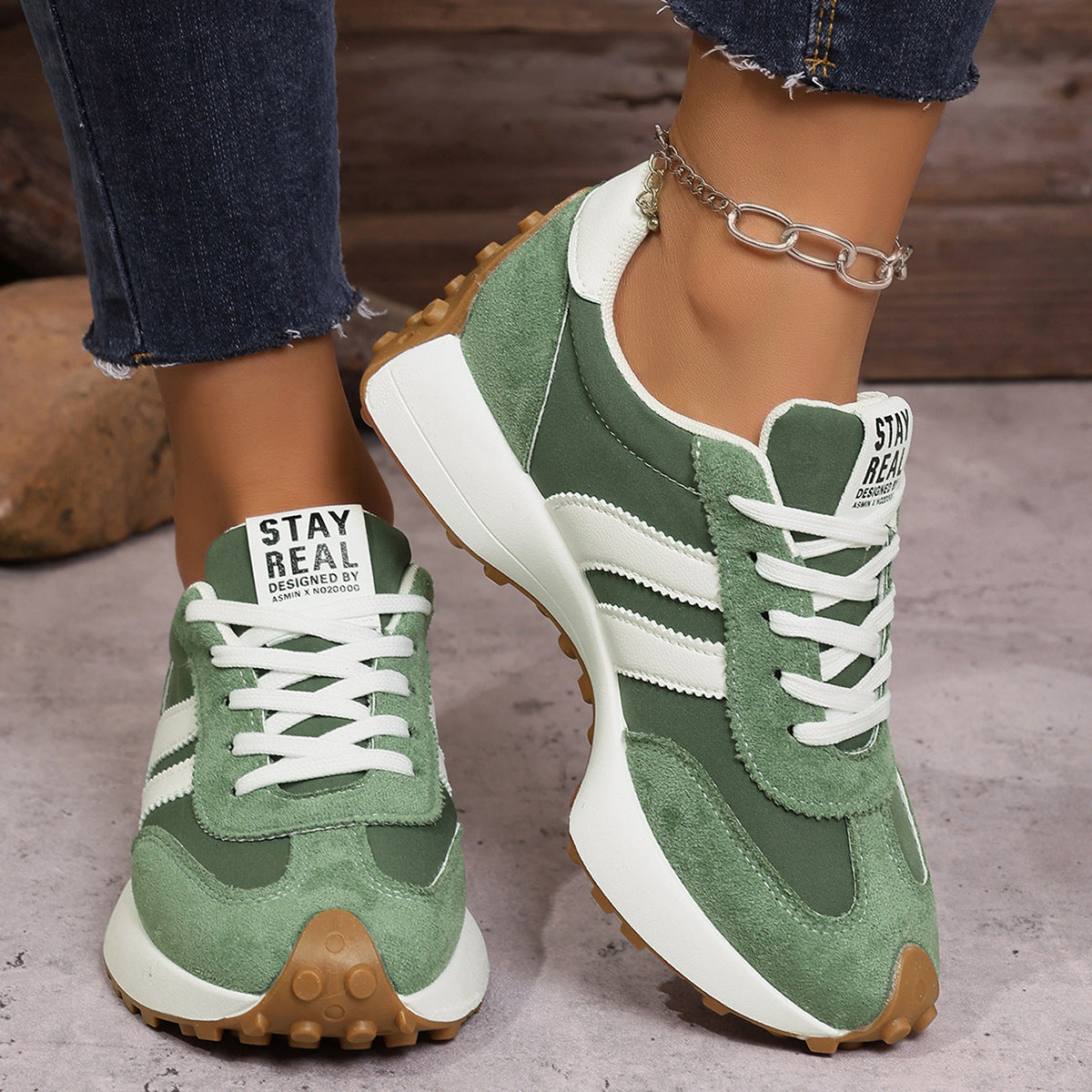 Women's Walking Trainers with Cushioned Sole