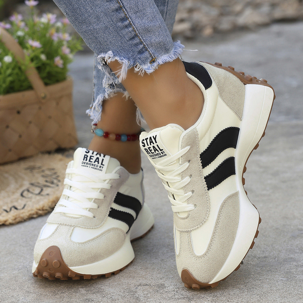 Women's Walking Trainers with Cushioned Sole