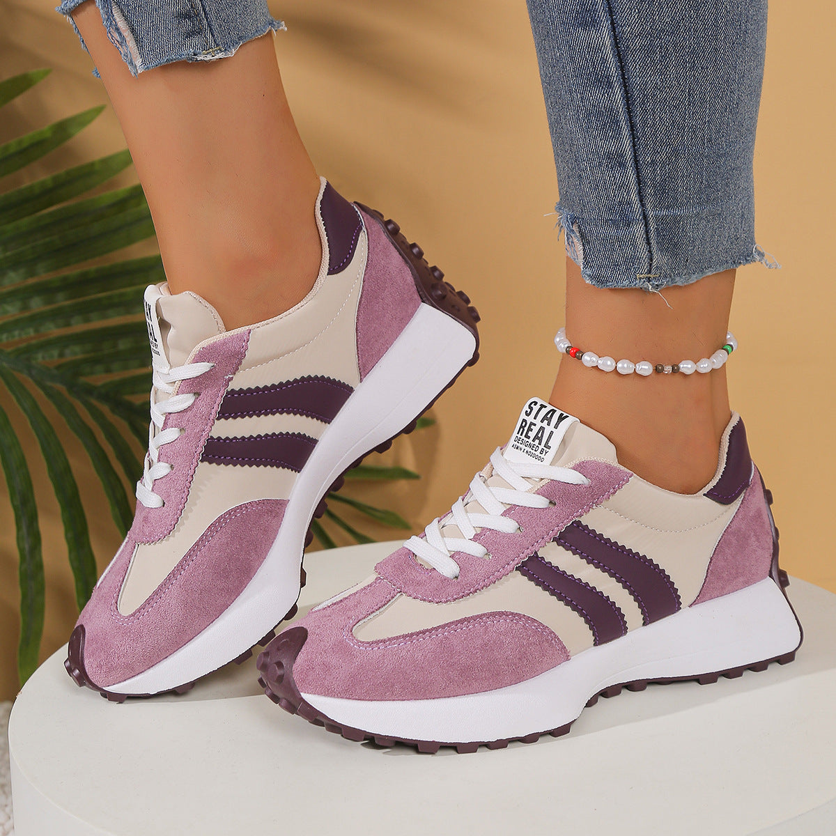 Women's Walking Trainers with Cushioned Sole