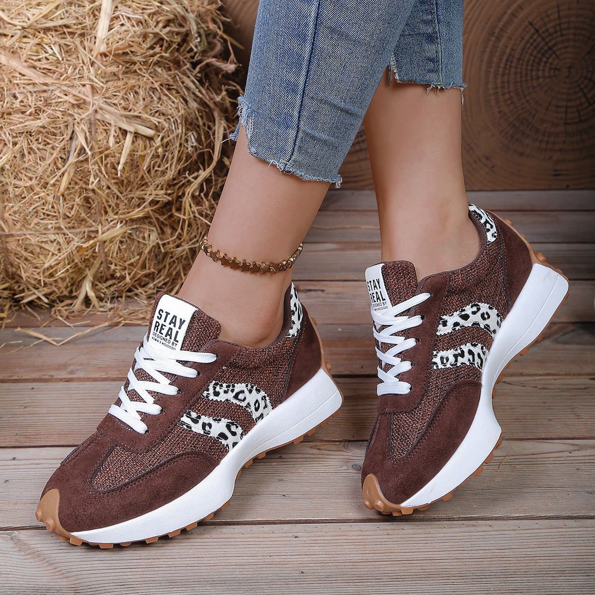 Women's Walking Trainers with Cushioned Sole