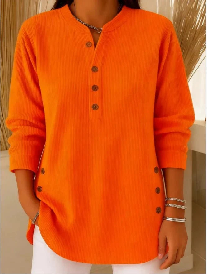 Women's Longline Long Top – Orange