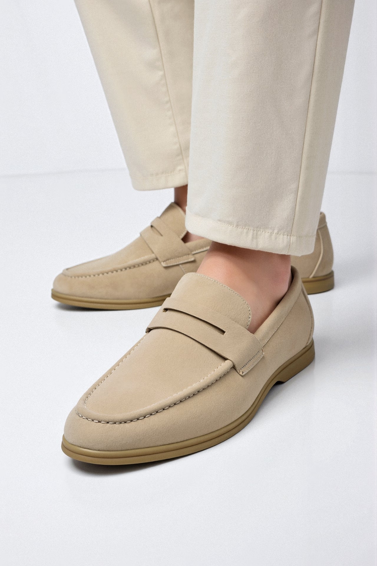 Men's Penny Loafer with Stitched Trim-2