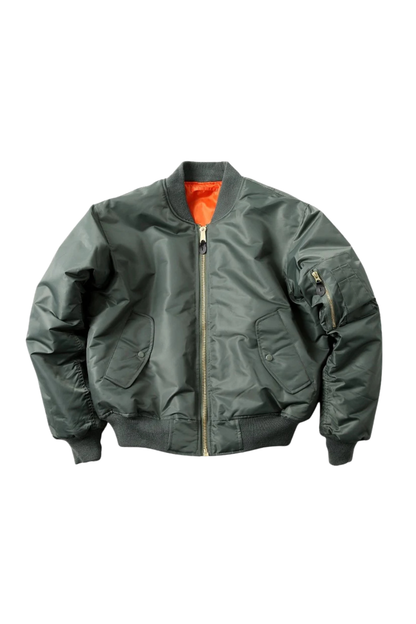 Men's Bomber Jacket with Waterproof Finish