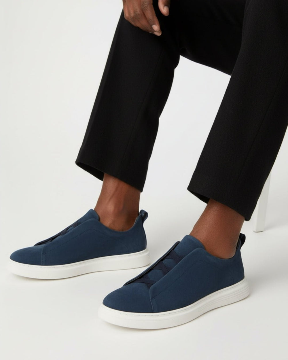 Women's Slip-On Platform Sneakers with Ankle Tab-6