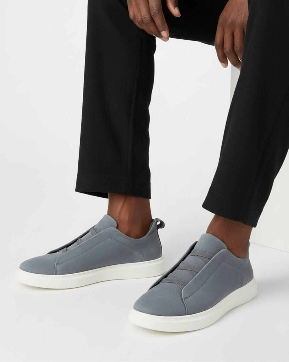 Women's Slip-On Platform Sneakers with Ankle Tab-7
