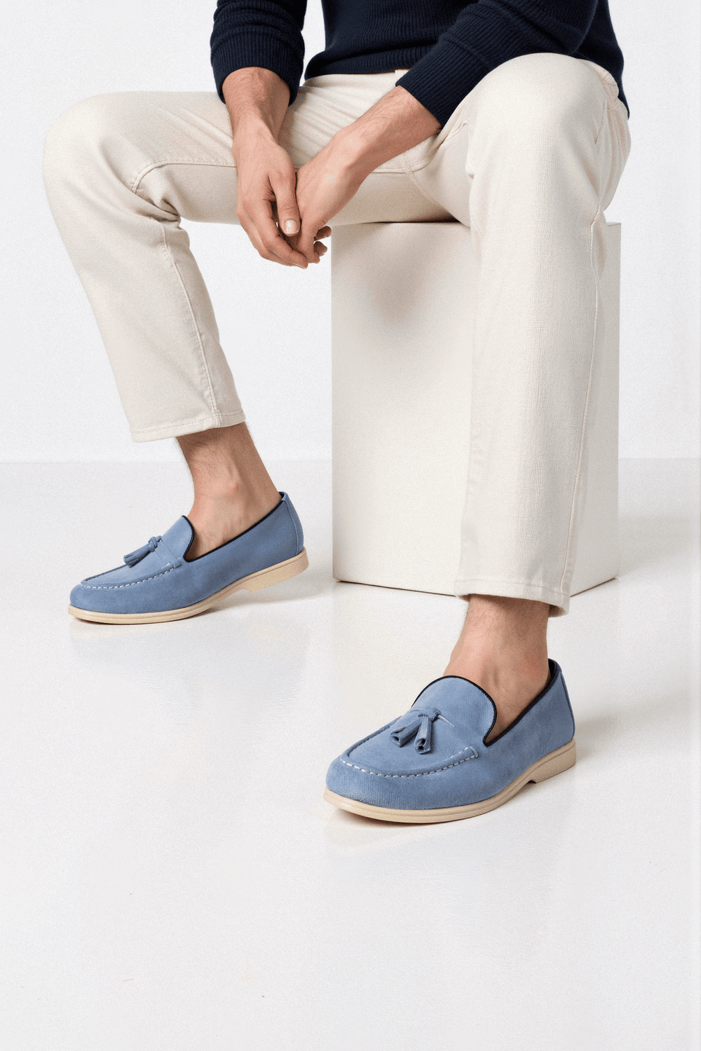 Unisex Tassel Loafer Slip-On Shoes-9