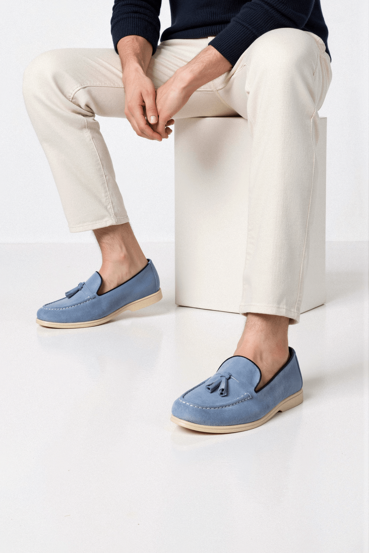 Unisex Tassel Loafer Slip-On Shoes-9