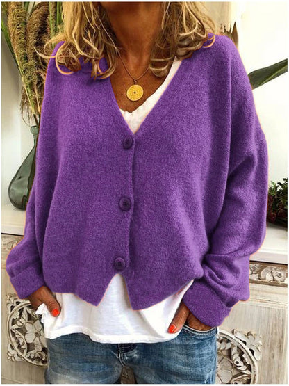 Women's Soft Knit Cardigan with Open Front