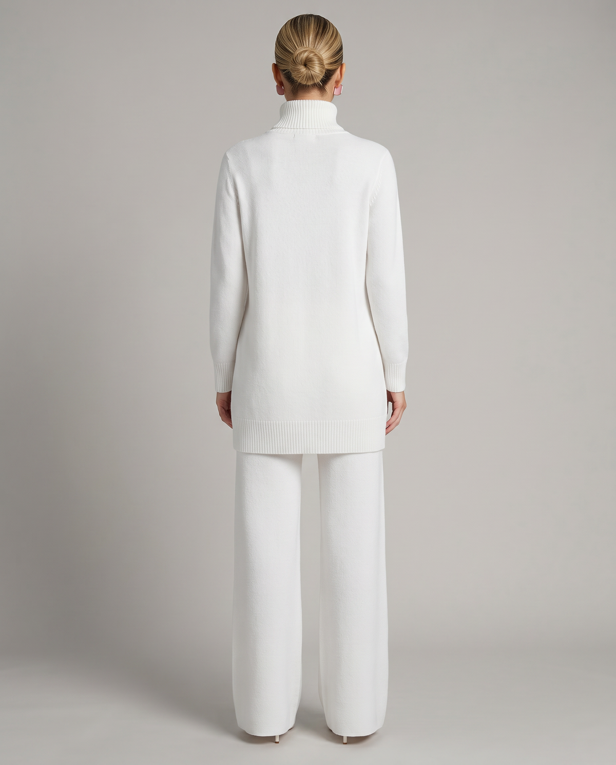 Women's Knit Two-Piece Set Turtleneck