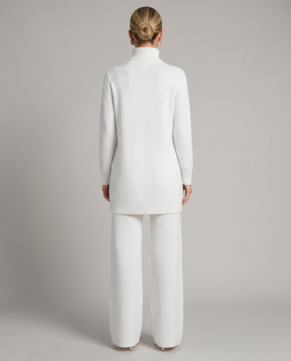 Women's Knit Two-Piece Set Turtleneck