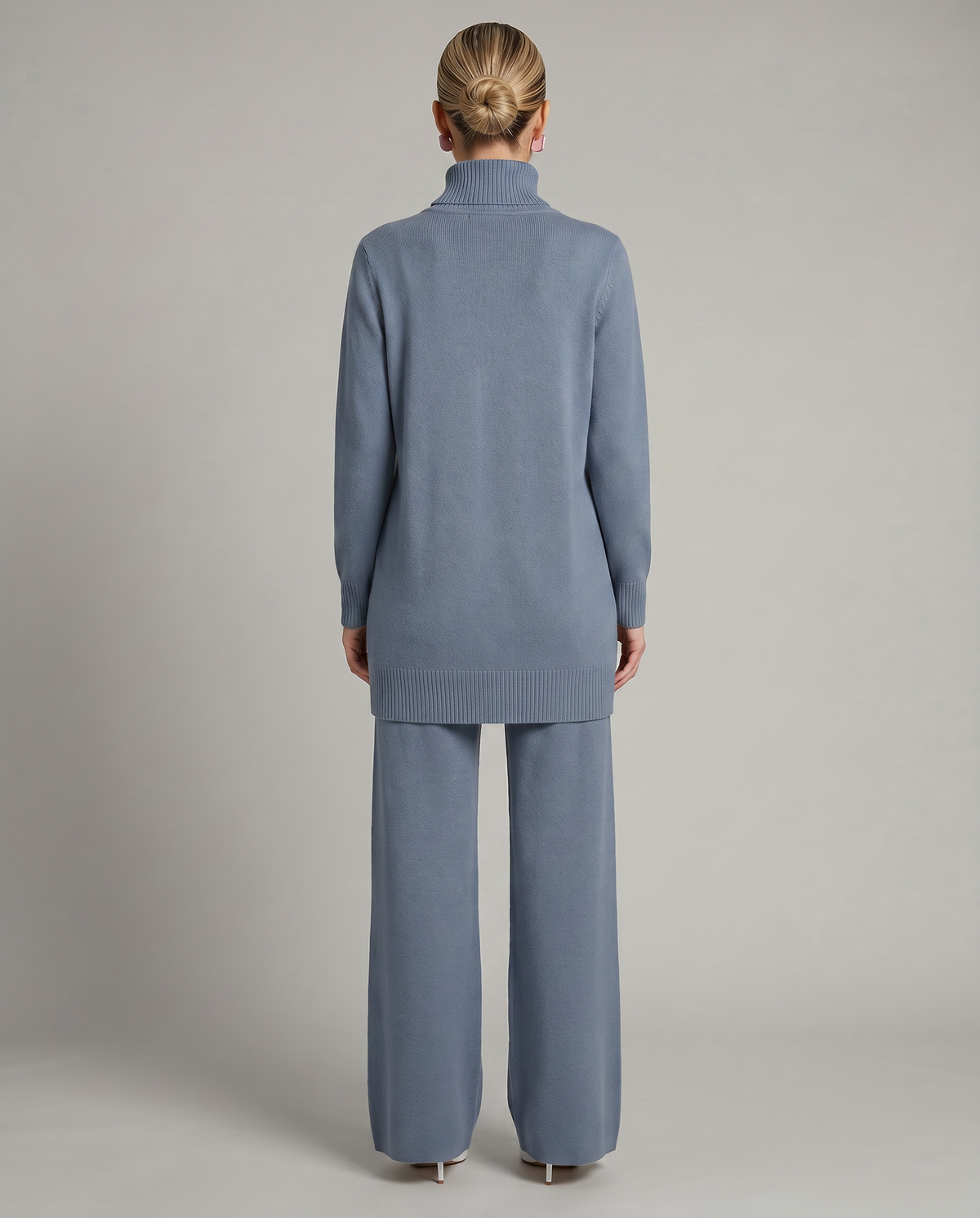 Women's Knit Two-Piece Set Turtleneck