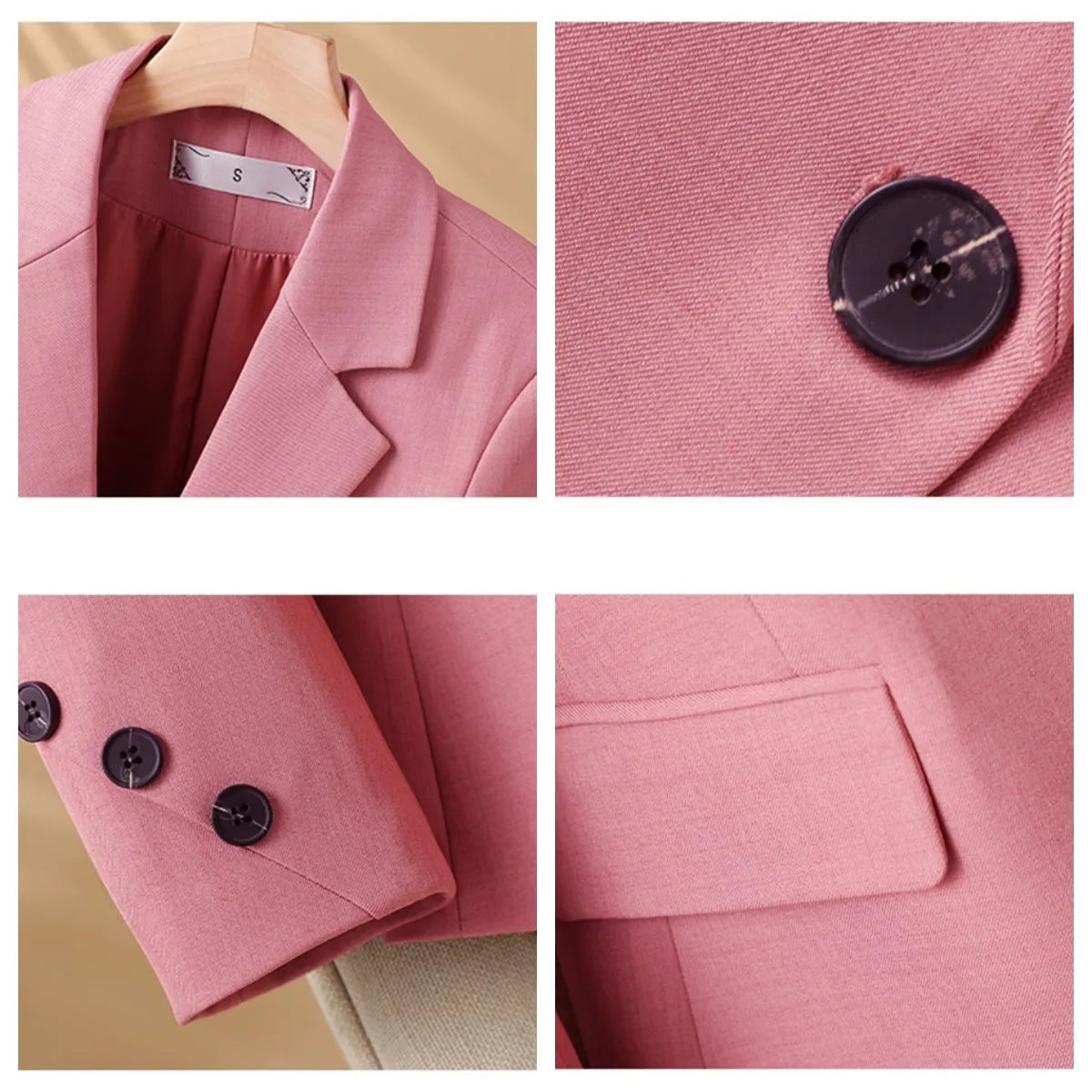 Women's Single-Breasted Blazer with Tailored Fit