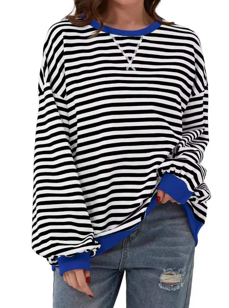Nienke - Women's Striped Sweatshirt