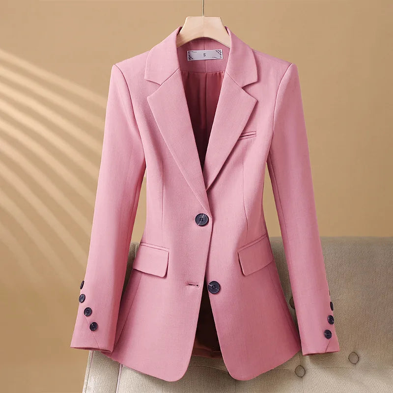 Women's Single-Breasted Blazer with Tailored Fit