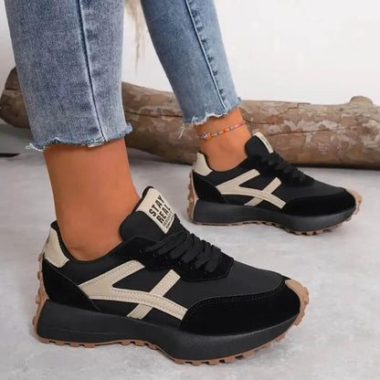 Women's Sneakers with Grip Sole and Cushioned Footbed