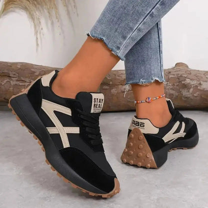 Women's Sneakers with Grip Sole and Cushioned Footbed