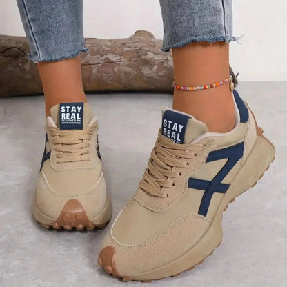 Women's Sneakers with Grip Sole and Cushioned Footbed