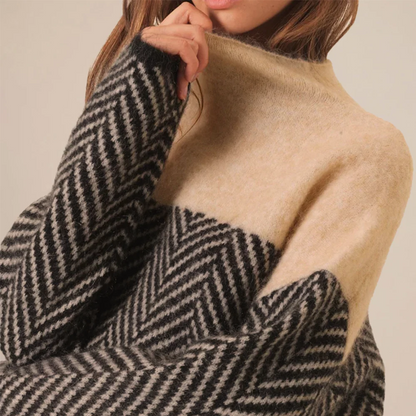 Women's Cashmere Blend Jumper with Roll Neck