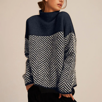 Women's Cashmere Blend Jumper with Roll Neck