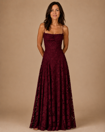Women's Backless Maxi Wedding Guest Dress