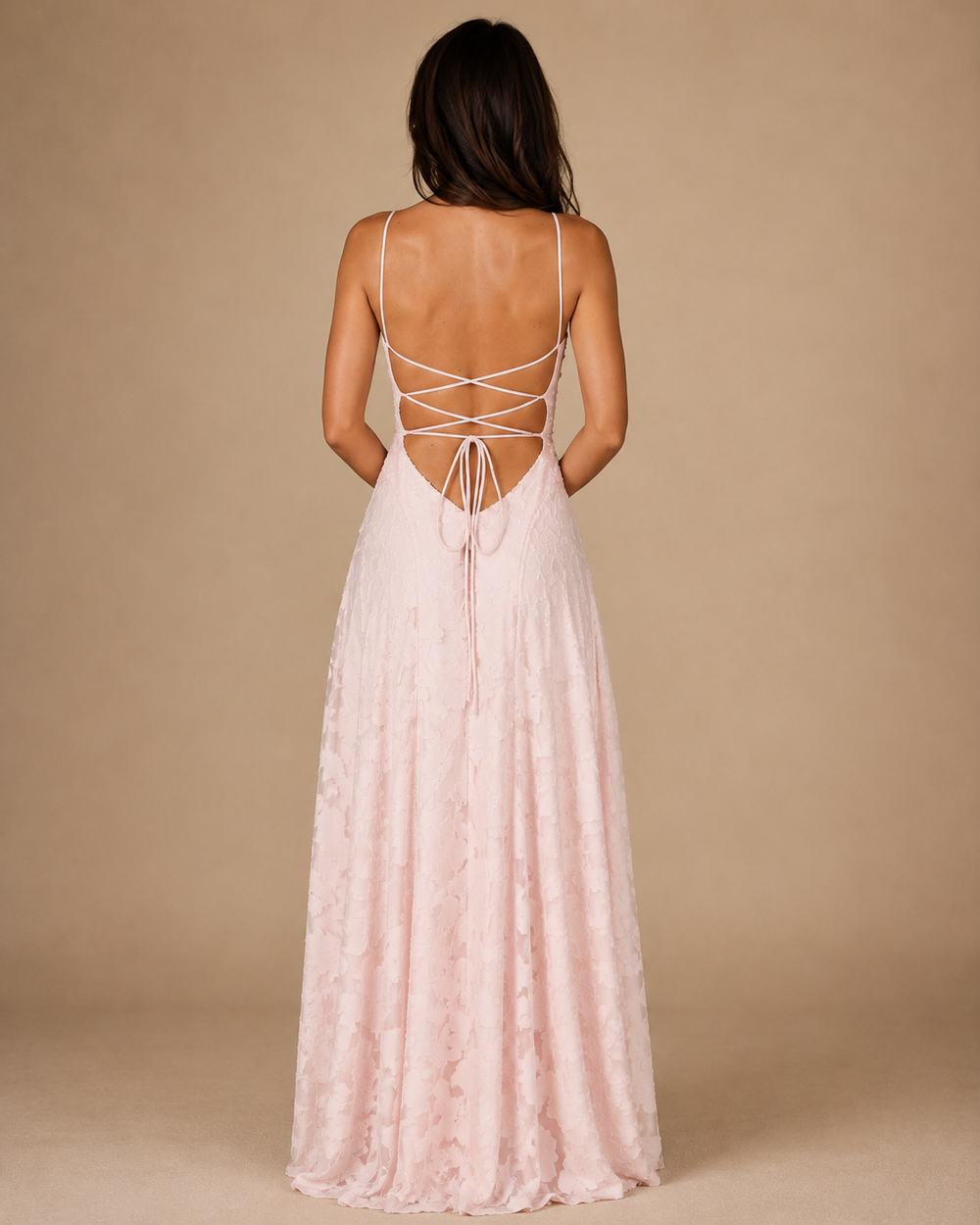 Women's Backless Maxi Wedding Guest Dress