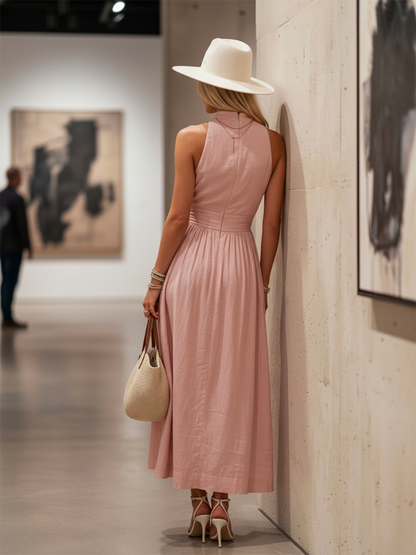 Women's Halter Neck Maxi Dress