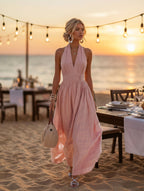 Women's Halter Neck Maxi Dress