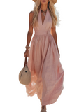 Women's Halter Neck Maxi Dress