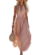 Women's Halter Neck Maxi Dress