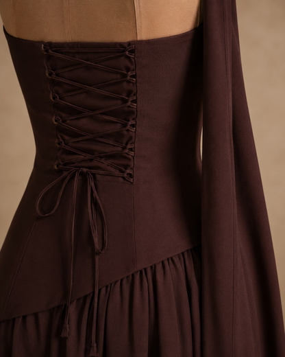 Women's Maxi Cocktail Dress With Split