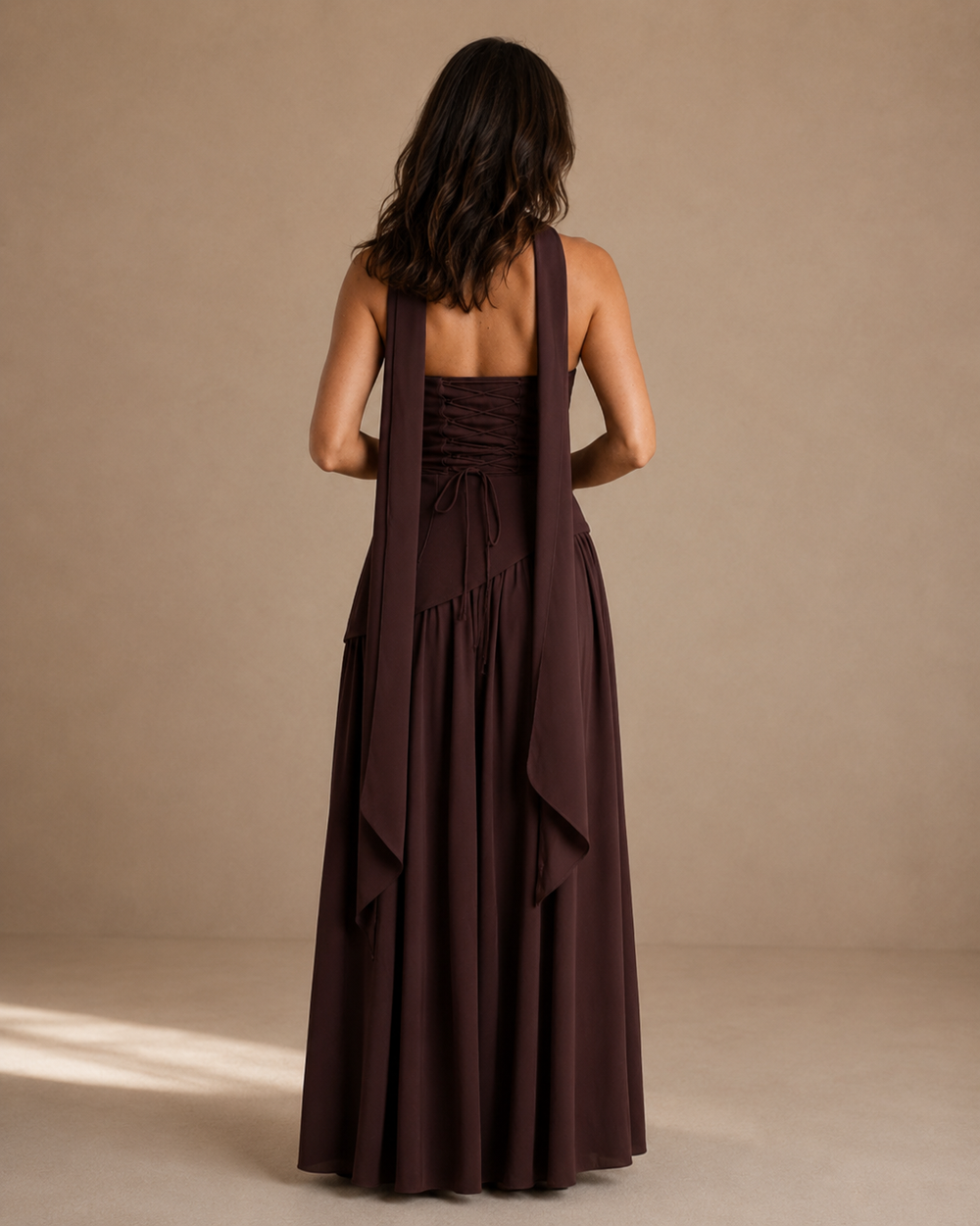 Women's Maxi Cocktail Dress With Split