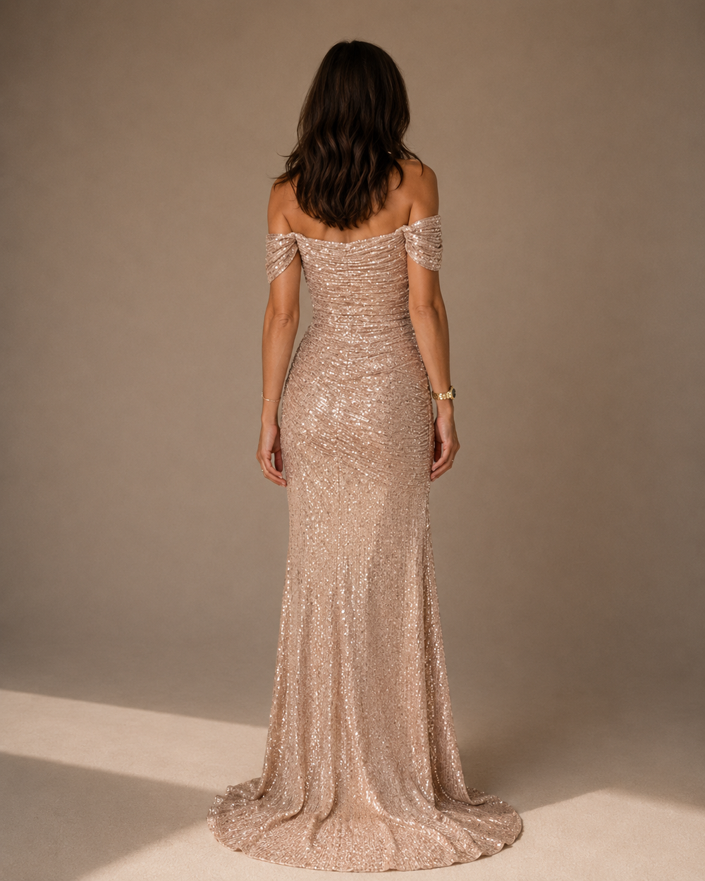 Women's Maxi Wedding Guest Dress With Split