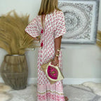 Women's Printed Floral Maxi Dress