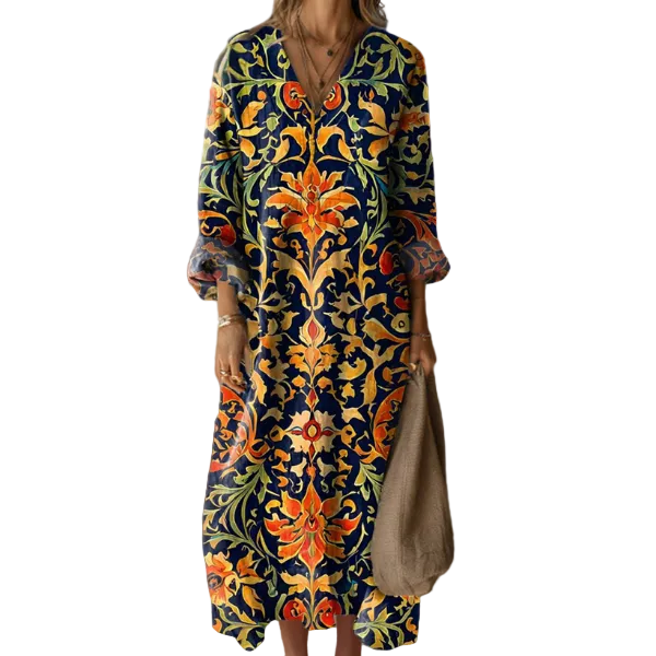 Women's Long Sleeve Maxi Dress