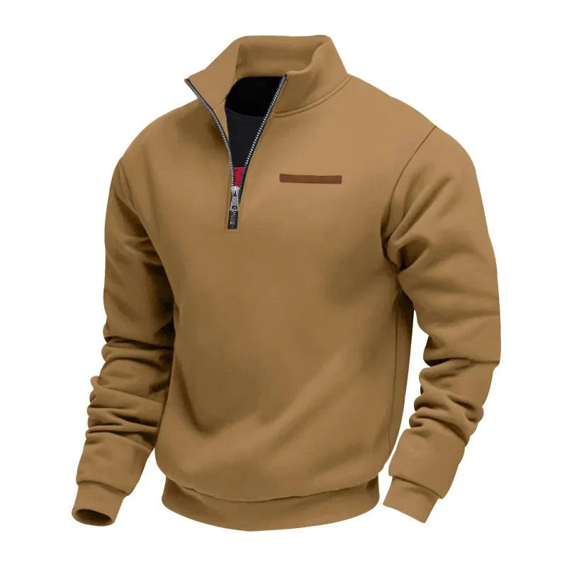 Men's Half-Zip Sweatshirt with Chest Pocket