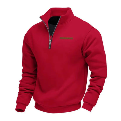 Men's Half-Zip Sweatshirt with Chest Pocket