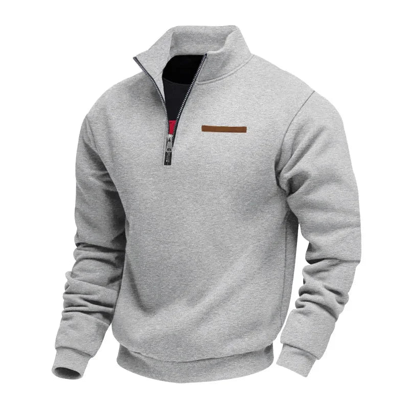 Men's Half-Zip Sweatshirt with Chest Pocket