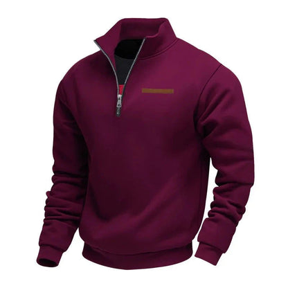Men's Half-Zip Sweatshirt with Chest Pocket