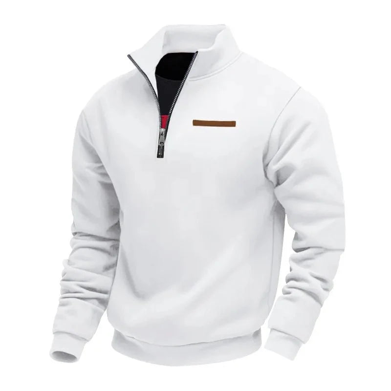 Men's Half-Zip Sweatshirt with Chest Pocket